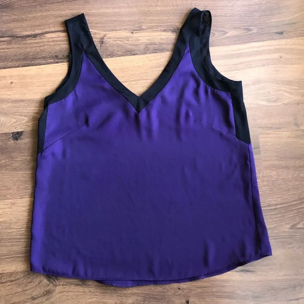 Anne Klein Tank Top w/mesh panel